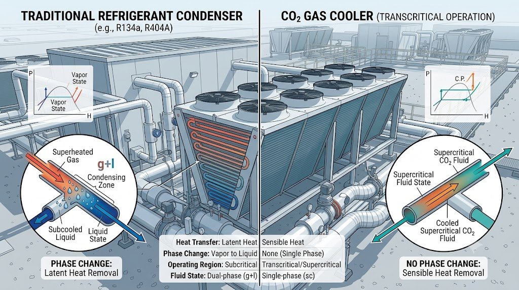 CO₂ 냉동기의 가스쿨러